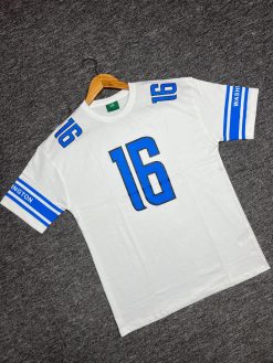 Print White Drop Shoulder T-shirt