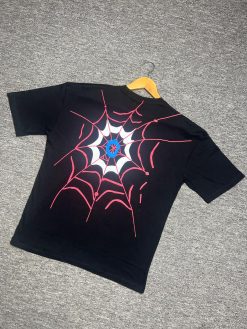 Alternative view of Print Black Drop Shoulder T-shirt