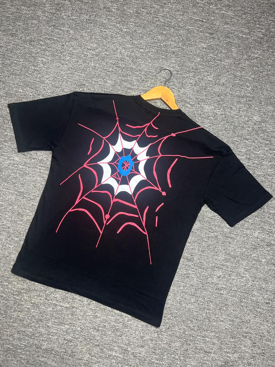 Print Black Drop Shoulder T-shirt - Image 2