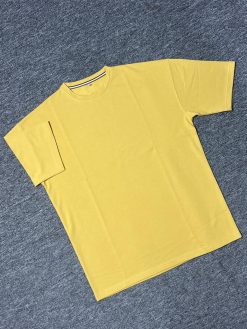 SOLID Yellow Drop Shoulder T-shirt