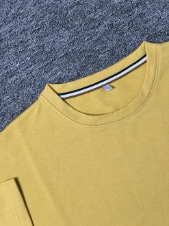 Alternative view of SOLID Yellow Drop Shoulder T-shirt