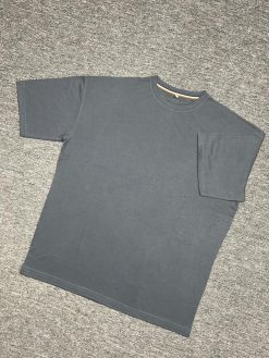 SOLID DARK ASH Drop Shoulder T-shirt