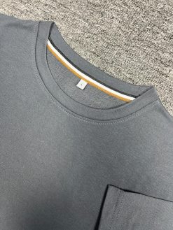 Alternative view of SOLID DARK ASH Drop Shoulder T-shirt