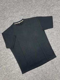 SOLID BLACK Drop Shoulder T-shirt
